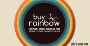 Circles with different colours representing the buy rainbow logo