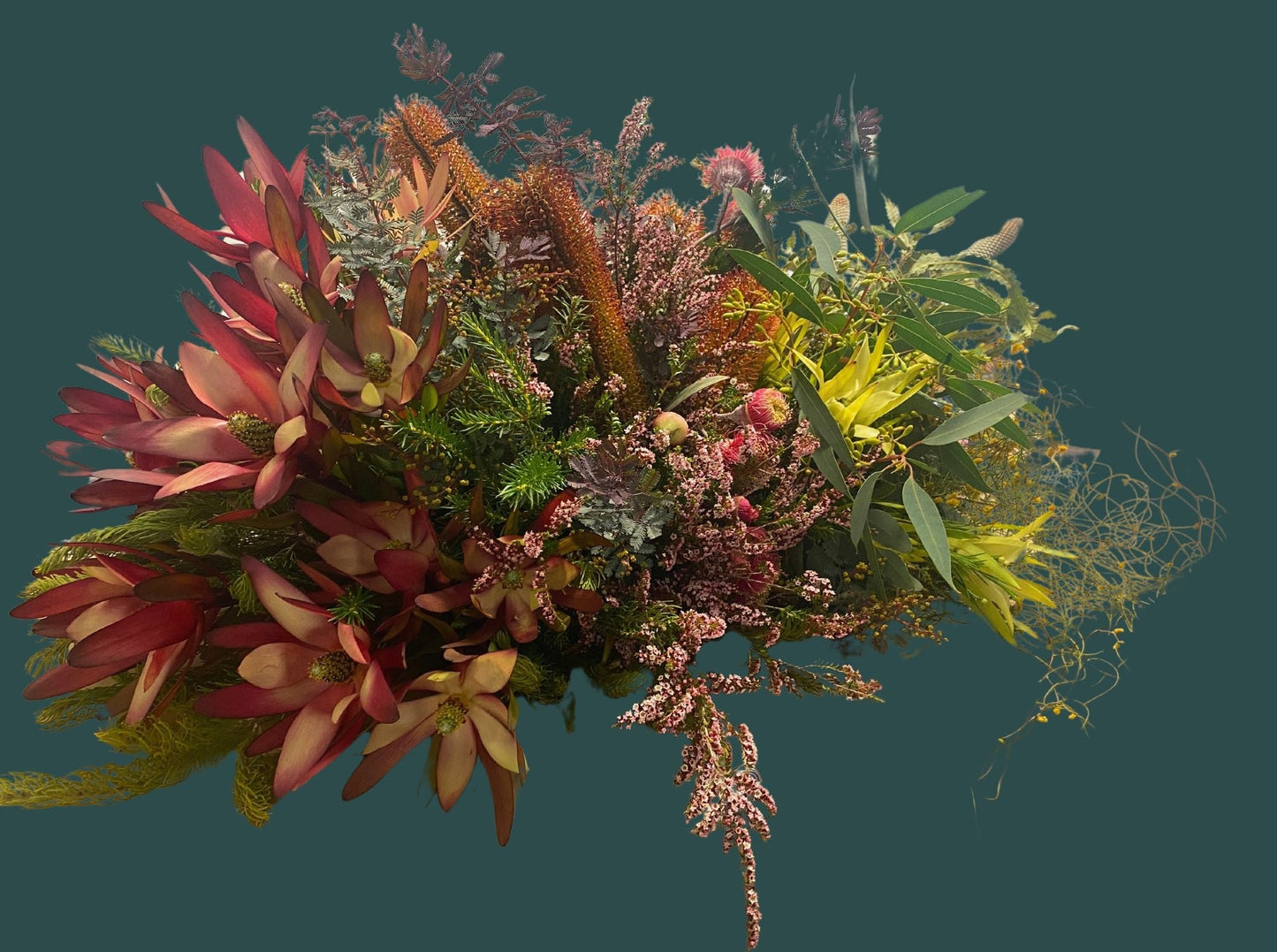 A Half casket sized Native arrangement